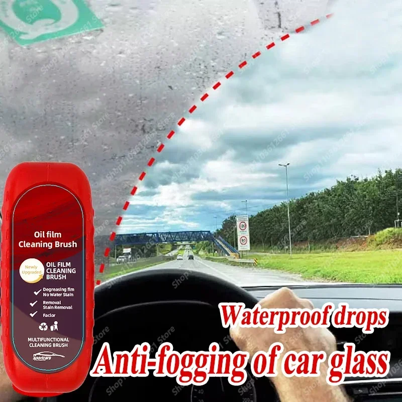 Car Glass Coating Oil Film Clean Brush Rearview Mirrors Anti-fog Rain-proof Cleaning Glass Remove Scratch Repair Polishing