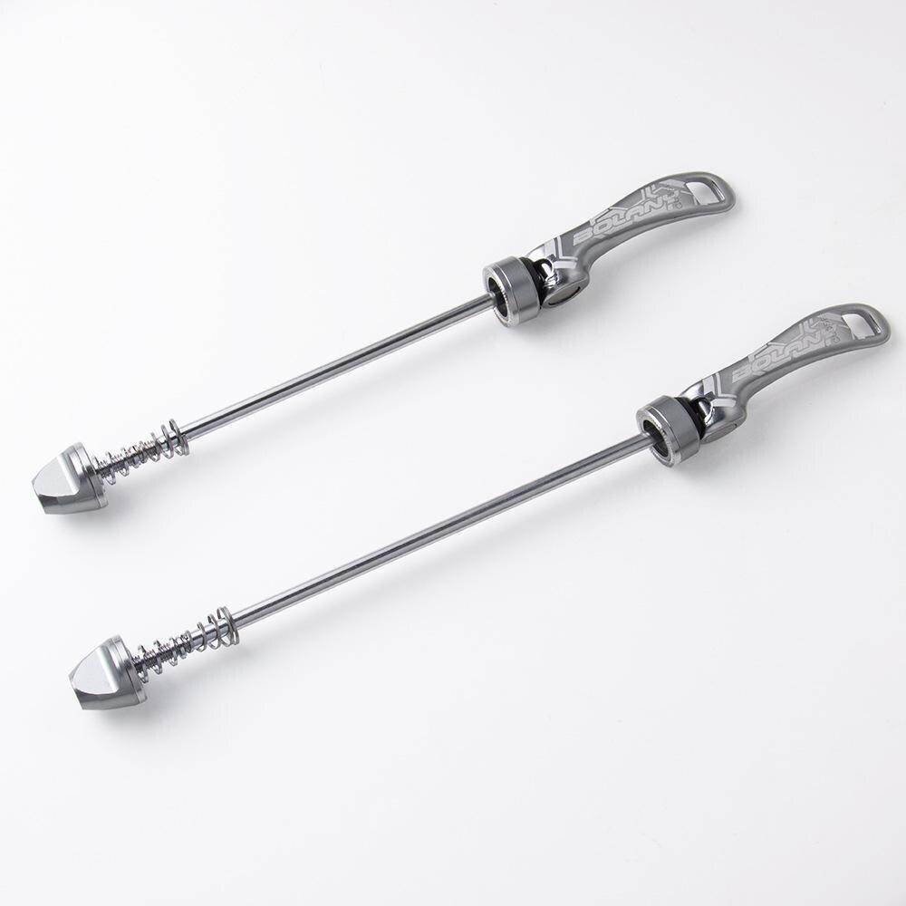 1pair Quick Release Shaft For Mountain Bike Wheel Set Bicycle Removal Tool Portable and Durable Functional Bike Quick Release: Titanium