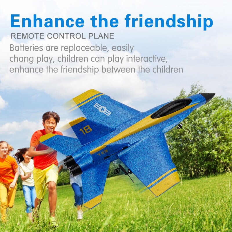 Fx828 rc fly 2.4g fjernbetjening svævefly epp skum fly elektrisk udendørs skubber quadcopter svævefly rc model legetøj