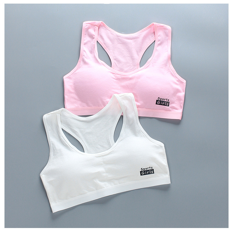 Reggiseno per ragazze 13 Teen Crop Top intimo spalle scoperte reggiseni per allenamento sportivo Streetwear Tube Top 8-14Y 10 12 Schoolgirl Gym