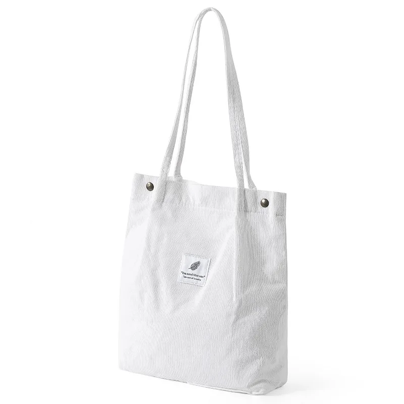 Bolso de hombro de pana Canva, bolso de mano artístico versátil transfronterizo, , portador de campus de estilo coreano: Rojo