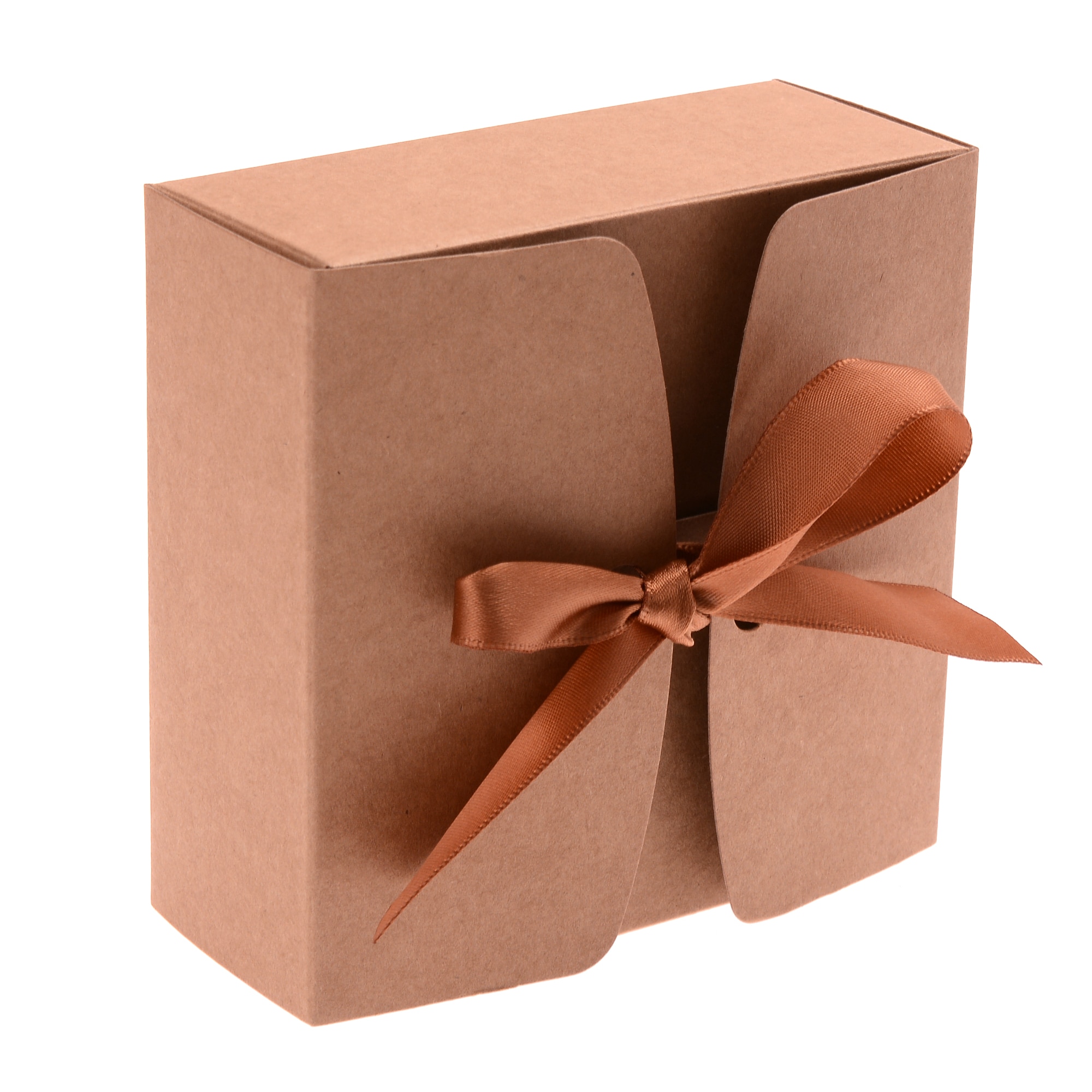 Vierkante Kraft Papier Doos Karton Pakket Valentijnsdag Snoep Opslag Dozen Met Linten