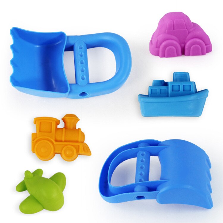 5Pcs Set Vervoer Zand Klei Tool Met Schop Strand Speelgoed Mold Building Model Voor Kind Baby Uit Fun speelgoed Op