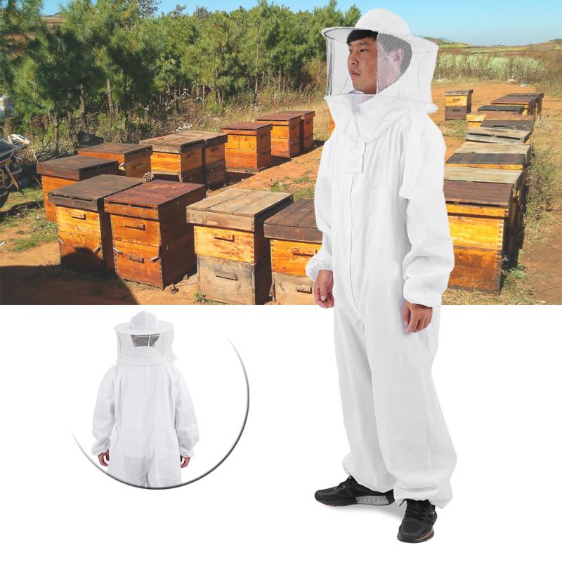 Produktbild von Ejoyous Imker-Schutzanzug-Set – Jacke Mit Schleier, Handschuhe, Bienenbürste & Rahmenhalter – Für Hobby & Profi