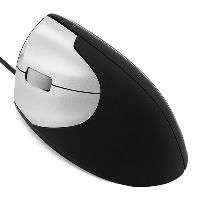 Wired Mouse Multi-function 3 Buttons USB Wired 1000 DPI Left Hands Mice Optical Vertical Office Mouse for Windows/Mac
