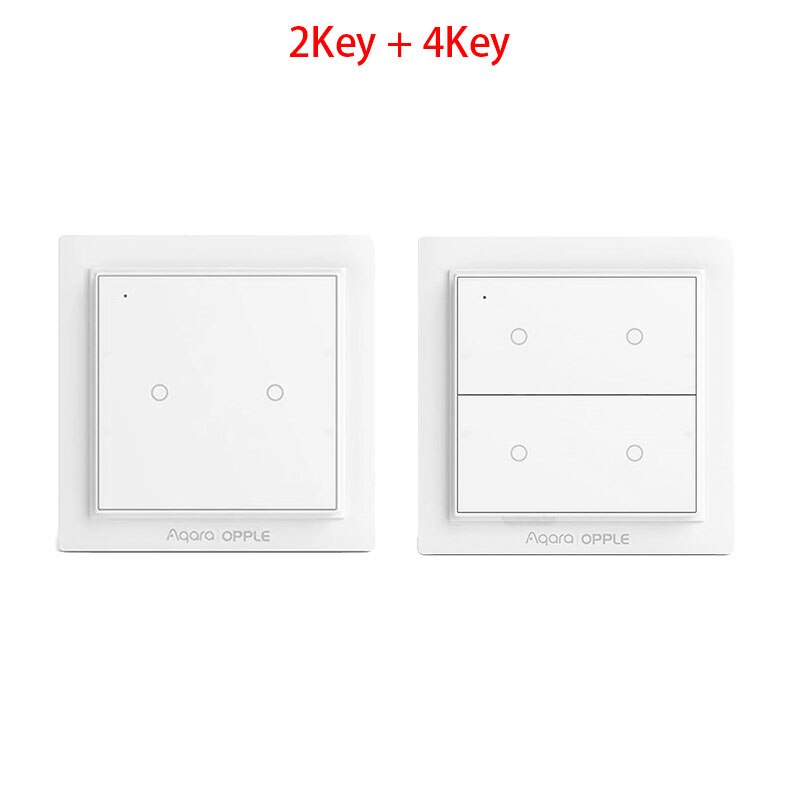 Original Aqara Opple Wireless Switch Zigbee 3.0 Smart Light Switch 2/4/6 Buttons APP Remote Control For Apple Homekit Mijia APP: 2Key and 4Key