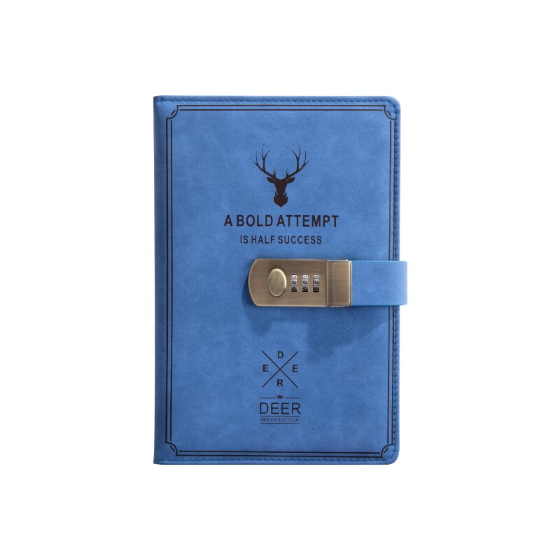 Diary Super Thick Notes Password Lock Journal Business Office School Supplies Sketch Stationery Notebook Daily Work Page Notepad