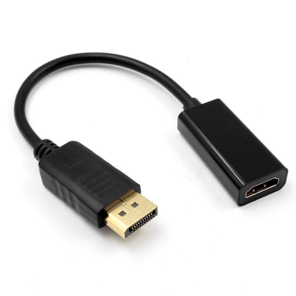 Big DisplayPort To HDMI Cable Adapter HD 1080P Male To Female DP To HDMI Converter For All Devices With DisplayPort