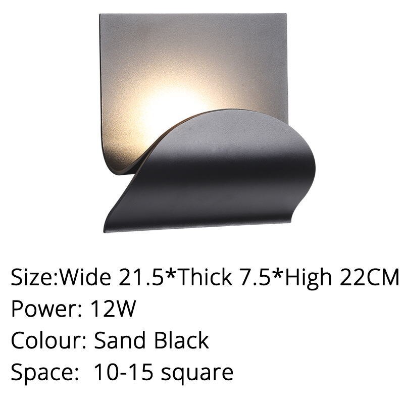 Wandlampen Moderne stijl slaapkamer led-verlichting woonkamer wandverlichting indoor lampen warm wit licht: Default Title