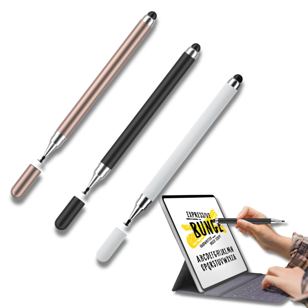 YOUTRADE Dual-Tip Stylus Pen | 2-in-1 Disc & Silicone Head for Phone/Tablet | Palm Rejection & Precision Control