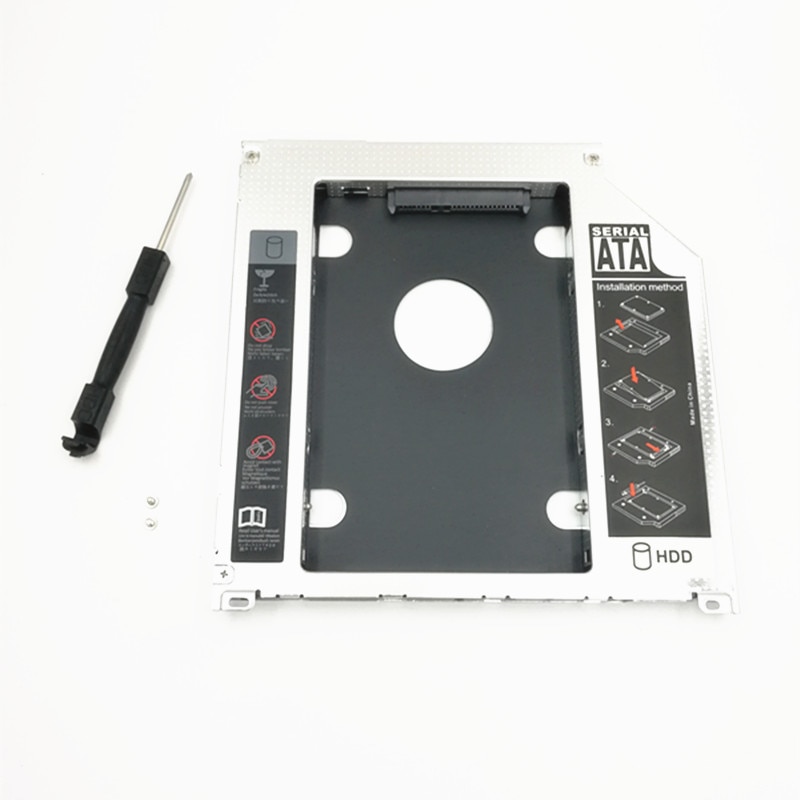 Caddy-Almacenamiento de memoria expansible para Apple Macbook Pro, disco duro de 2 ° HDD, módulo Caddy, bandeja SATA de 9,5mm, ,