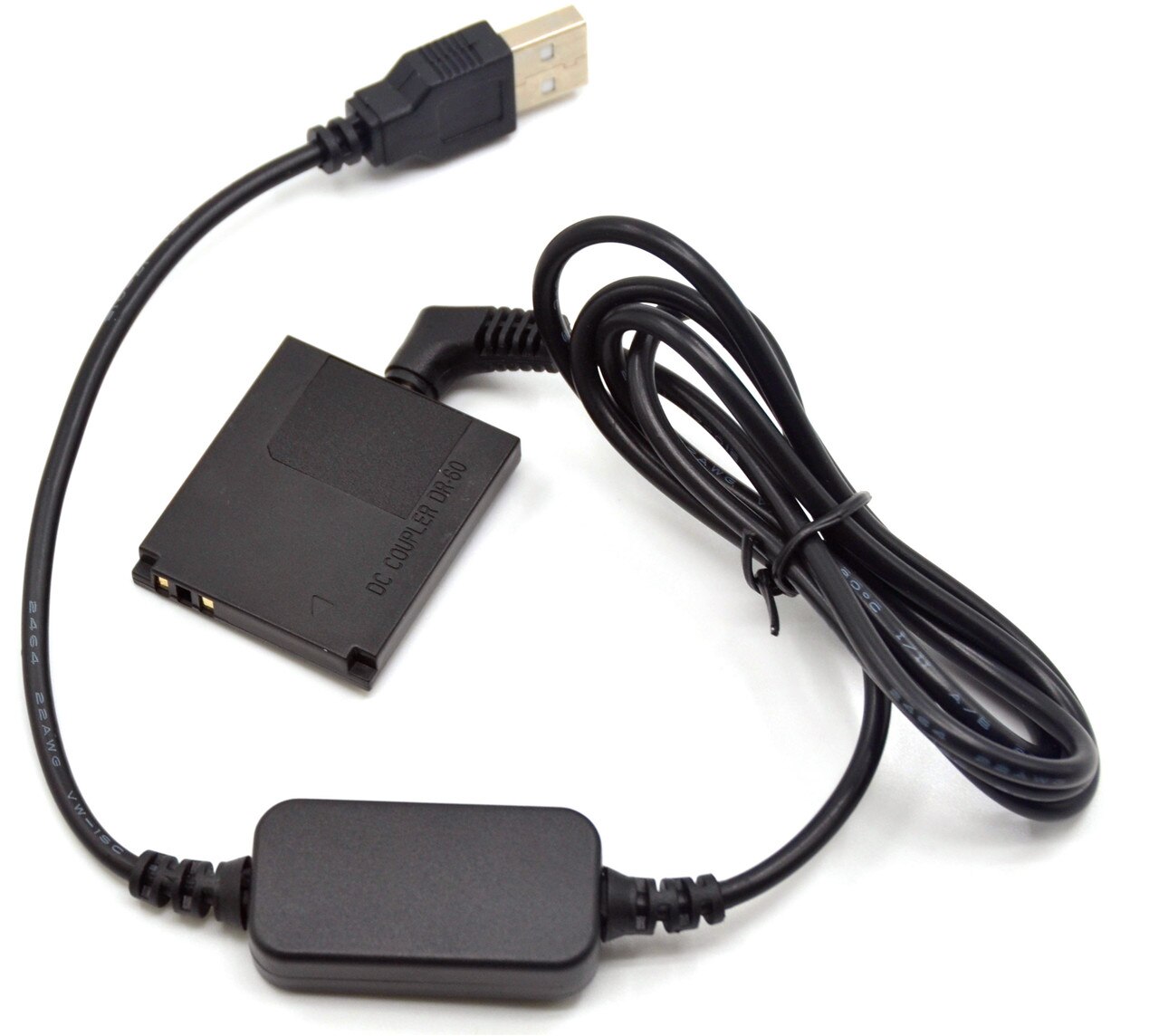 5V USB Cable Adapter ACK-DC60+DR-60 DC Coupler NB-8L dummy battery for for Canon Powershot A2200 A3000 A3100 A3200