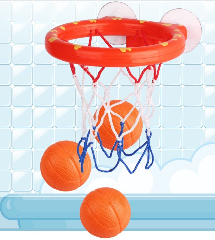 Douche Schieten Kinderen Douches Zuigen Disc Basketbal Hoepel Baby Paddle Basketbal Stands Bad Speelgoed Neem Een Bad Speelgoed