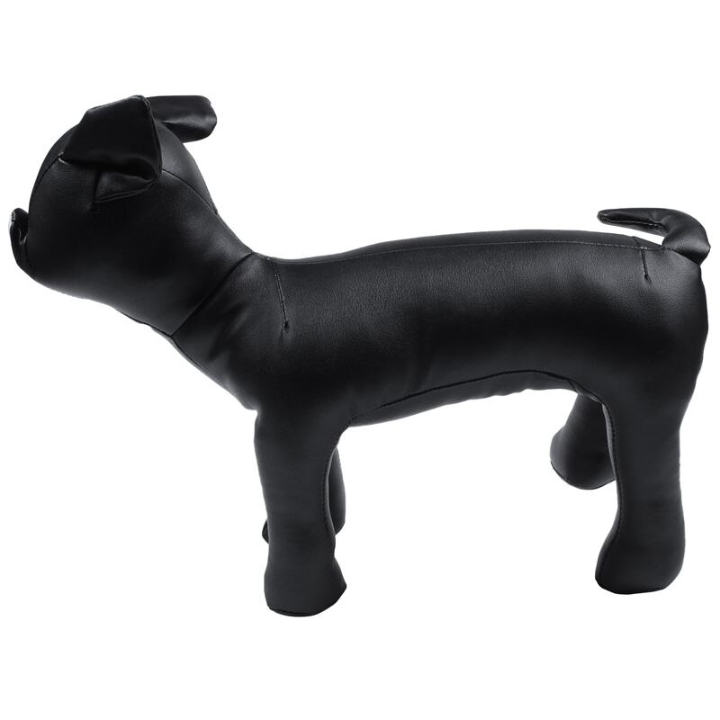 -Leder Hond Mannequins Staande Positie Hond Modellen Speelgoed Huisdier Dier Winkel Etalagepop