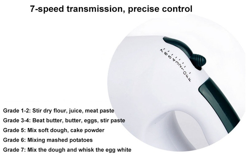 JamieLin Electric cake batter Mixer Home Table stand food mixing Handheld small Eggs Beater Machine