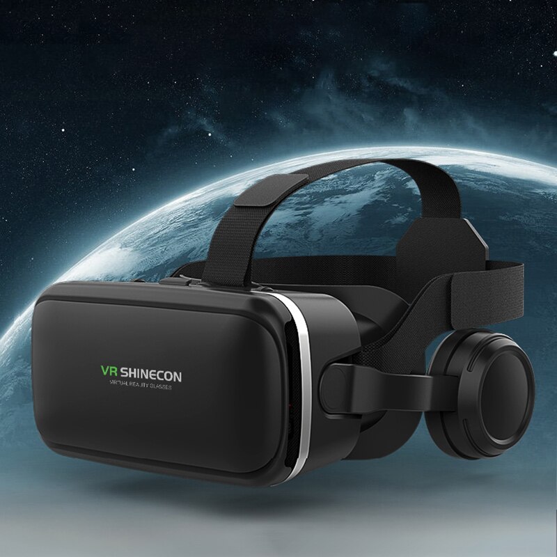 3D Bril Stereo Virtual Reality Kartonnen Headset Helm Bluetooth Hj