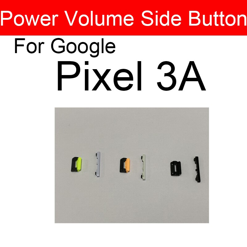 Power &amp; Volume Side Button For Google Pixel 3 3A 3XL XL Power Volume Side Key Repair Parts