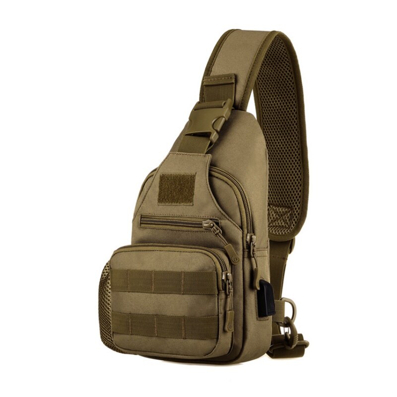 outdoor chest pack single shoulder bags USB charging chest bag crossbody bags male anti theft single strap back bag: Z