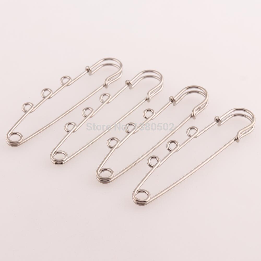 20pcs/lot 63/78mm metal safety pins loop earring pins Brooch Pins shawl pins garment decoration for women