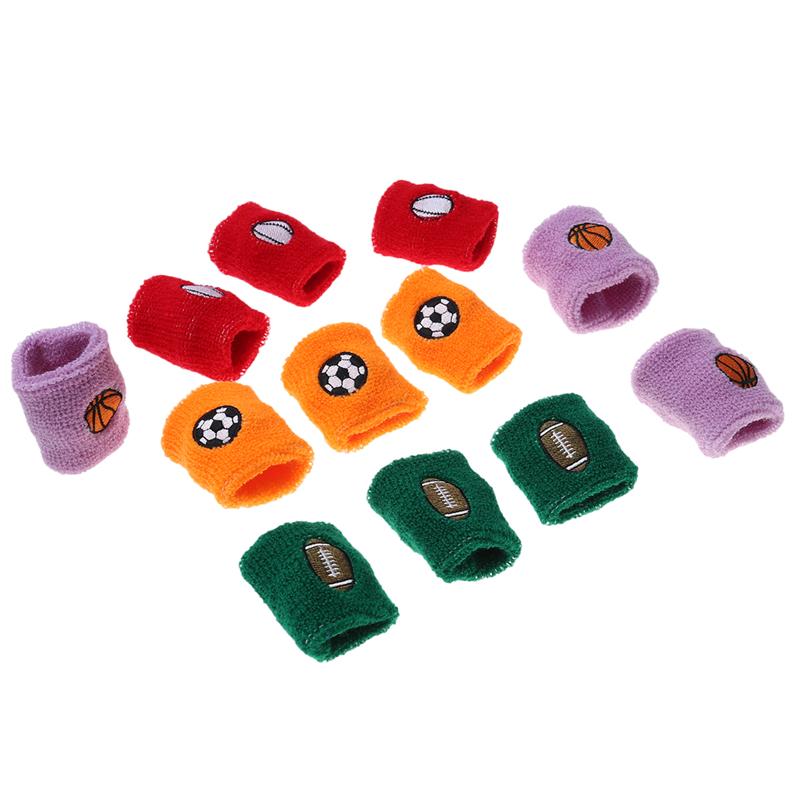 24 Pcs Kids Sports Wristband Sweat Absorbent Elastic Football Sports bands Wrist Protector Sweatbands for Playing Basketball