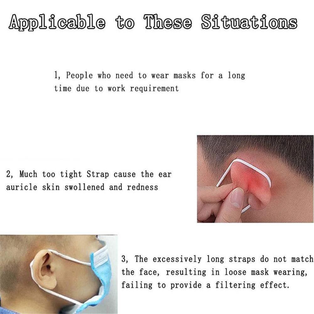 1/2Pcs Verstelbare Elasticiteit Band Voor Bescherm Uw Oor Neus Oor En Loops Vaststelling B1U2