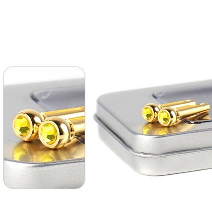 Cuerdas de guitarra acústica, pines de puente de latón, accesorios de cuerda de cono fijo, 1 ud.: YELLOW