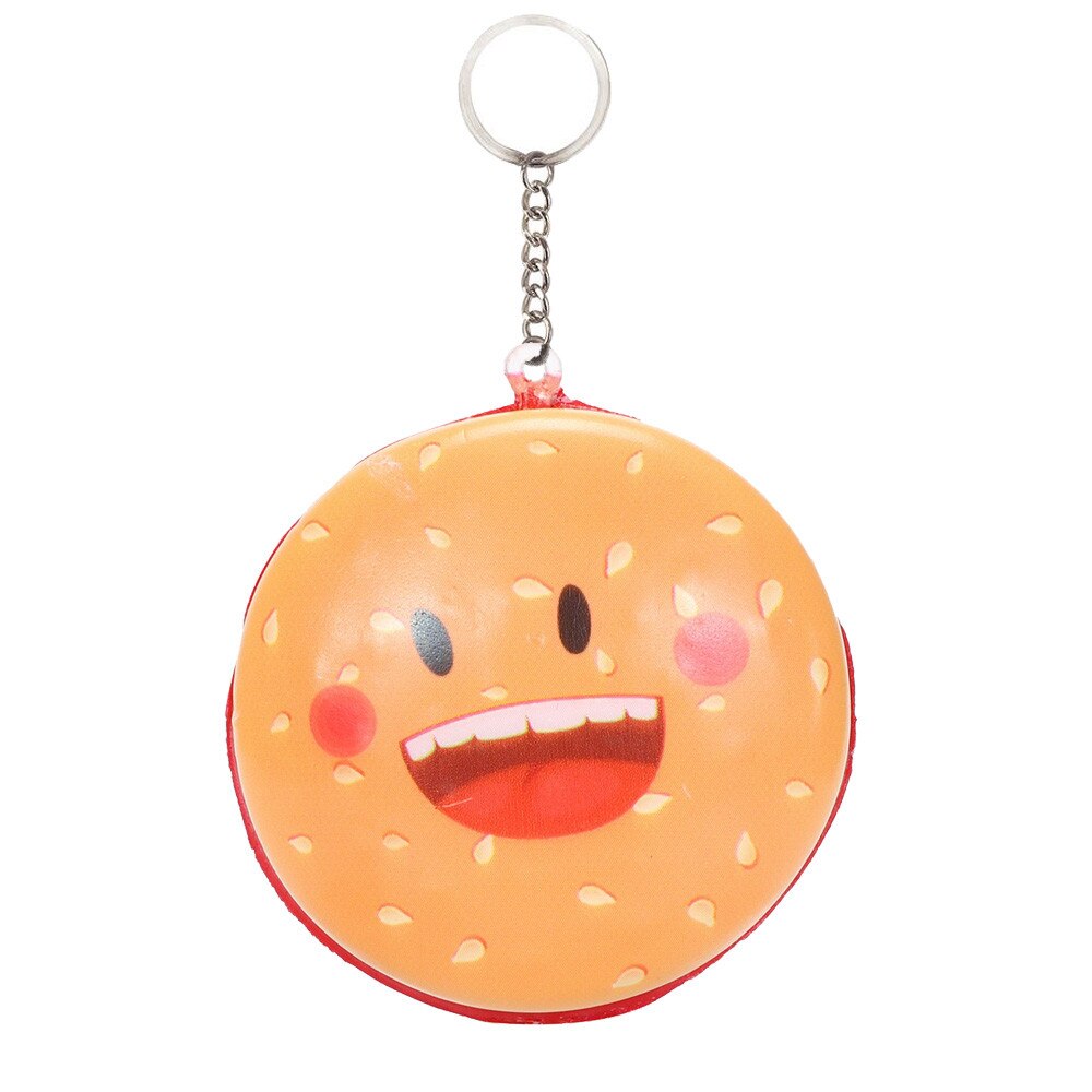 squishies toy squeeze Kawaii Hamburger Slow Rising Cream Scented Keychain Stress Relief Toys squish For Choildren