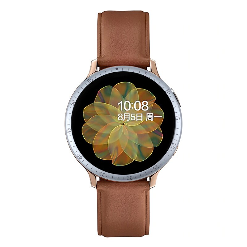 Bezel ring för samsung galaxy watch active 2 40mm 44mm skydd fodral fodral sport lim metall stötfångartillbehör aktiv 2 40