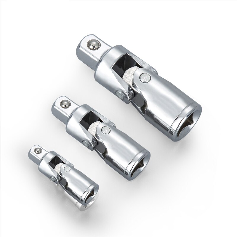 1/4 "3/8" 1/2 "Kruiskoppeling Ratchet Hoek Wrench Extension Bar Socket Adapter Cr-V Pneumatische Buigbare adapter Socket Gereedschap