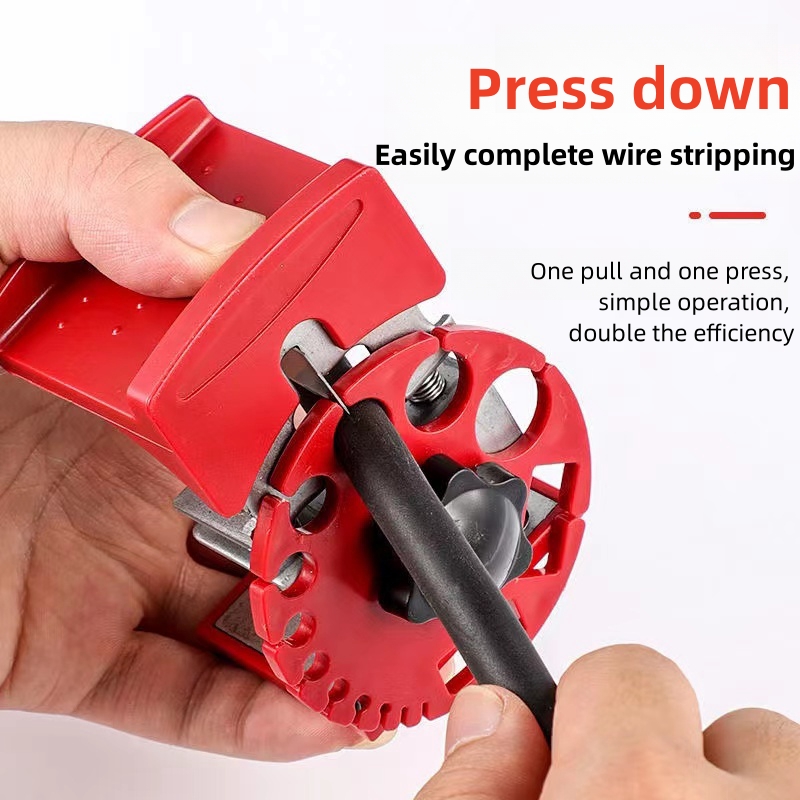 Bärbar avskalare trådkabelskärare demoleringsmaskin multifunktionell krympning elektriker avskalare avskorpa tång handverktyg