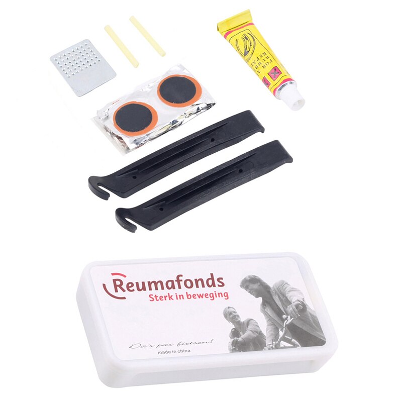 Mountain Bike Bicycle Repair Tools Cycling Flat Tire Repair Rubber Patch Glue Lever Sets Emergency Tire Fix Kit
