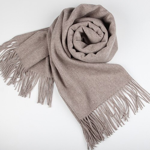 FURTALK 100% bufanda de lana de cordero para mujer Cachemira bufanda de lana Pashmina Bandana invierno otoño bufanda larga Mujer chales foulard femme: Purple grey
