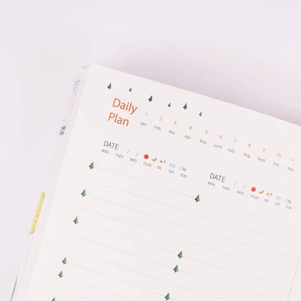 Minkys Kawaii 365 Dagen Leven Planner Dagboek Notebook En Tijdschriften Bullet Daliy Wekelijkse Maandelijkse Notepad School Kantoorbenodigdheden