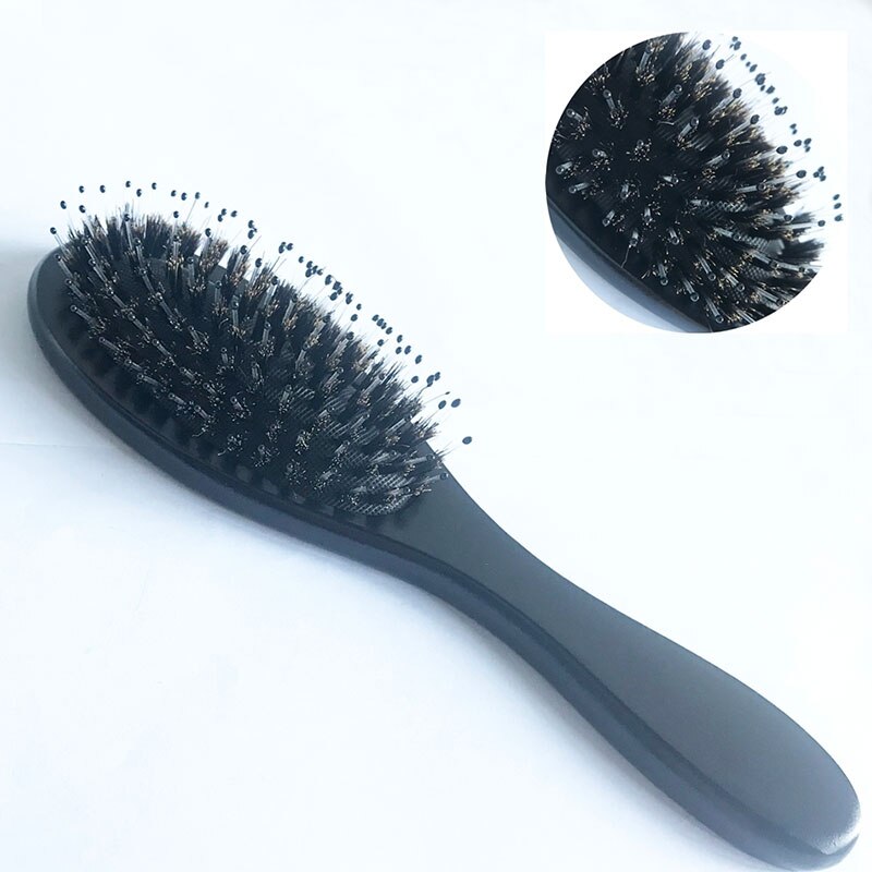 Frisurerende halekam salon hårbørste gør hårgrænsekam lilla 1pc: Grå