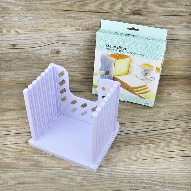 1pcs Bread Loaf Toast Cutter Slicer Slicing Cutting Guide Mold Maker Kitchen Tool