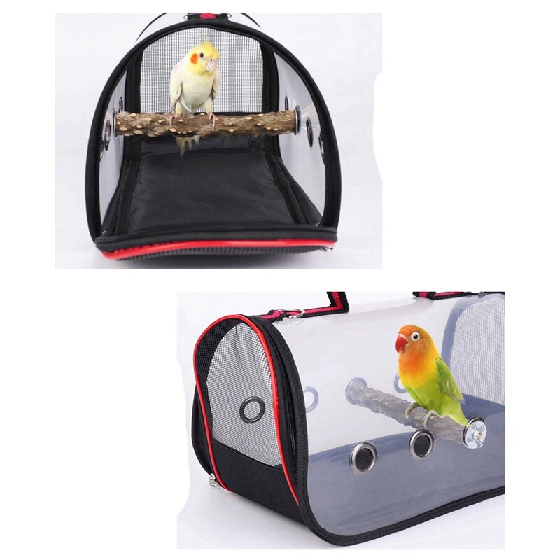 Cage de Transport d'oiseaux en plein air oiseau transporteur de voyage respirant espace perroquet sortir sac à dos sac à oiseaux multifonctionnel
