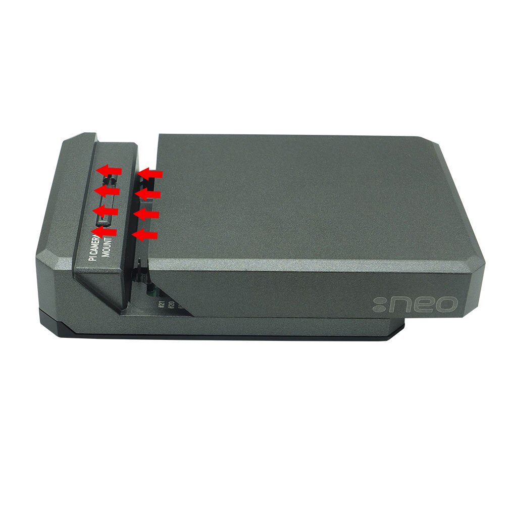 Argon NEO Raspberry Pi 4 Case Aluminum Metal Shell Sliding Magnetic Cover Passive Cooling Silicon Heat Sink for RPi Model 4B