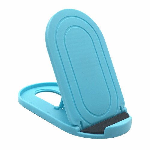 5 Color Universal Foldable Desktop Phone Holder Stand Portable Plastic Mount Stand For iPhone Mobile Phone Tablet Desktop Holder: Blue