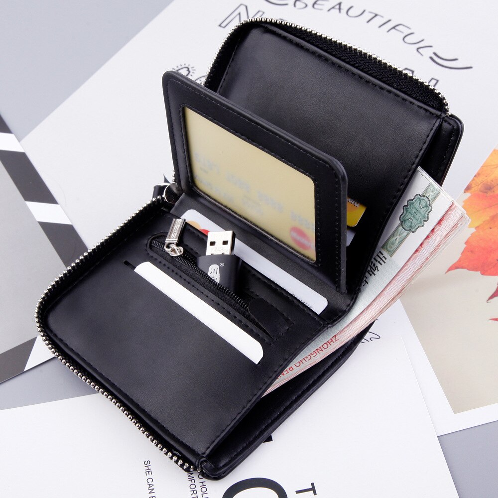 célèbre hommes portefeuille avec porte-monnaie fermeture éclair sac à main portefeuille porte-monnaie portefeuille carteira feminina