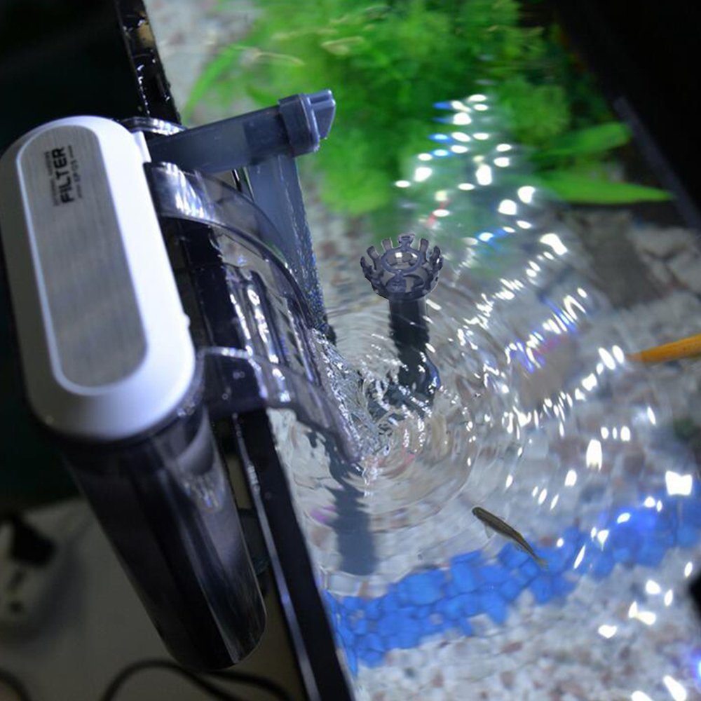 Filtre suspendu pour aquarium, lumière uv submersible 3- en -1 , filtre externe pour aquarium, cascade, écumeur de surface