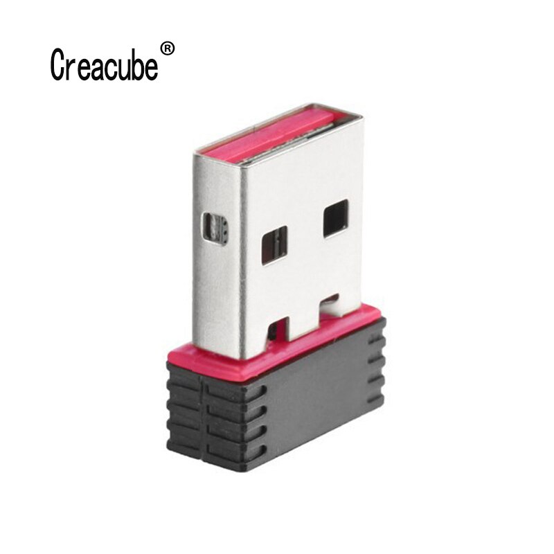 Creacube 150M USB Wifi adaptateur récepteur réseau-carte 150mbps Mini-Usb sans fil Wi-Fi Dongle pour PC Win 10