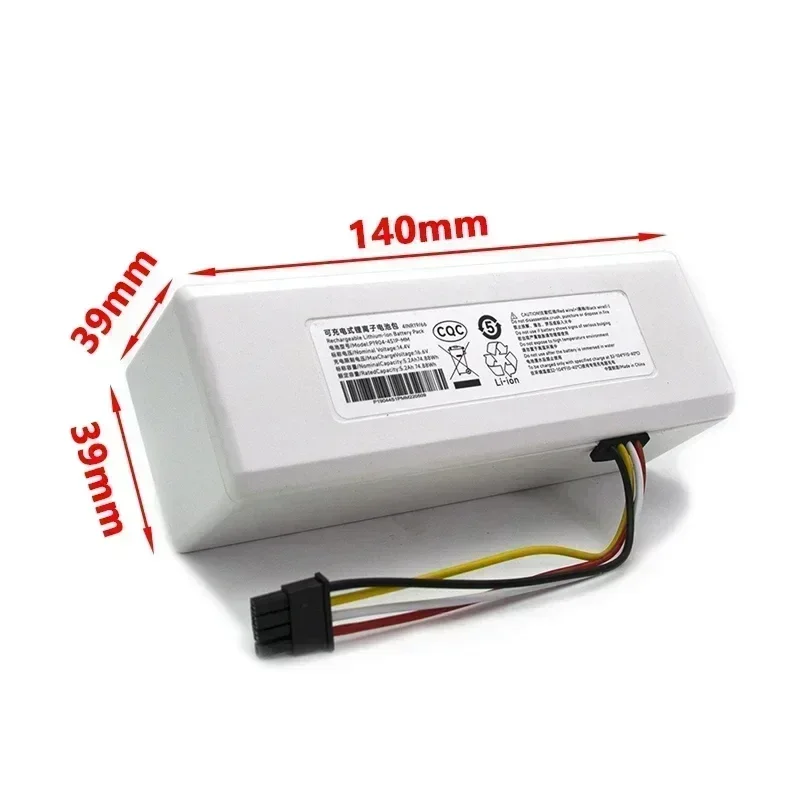 for Xiaomi Robot Battery 1C P1904-4S1P-MM Mijia Mi Vacuum Cleaner Sweeping Mopping Robot Replacement Battery 12800mAh