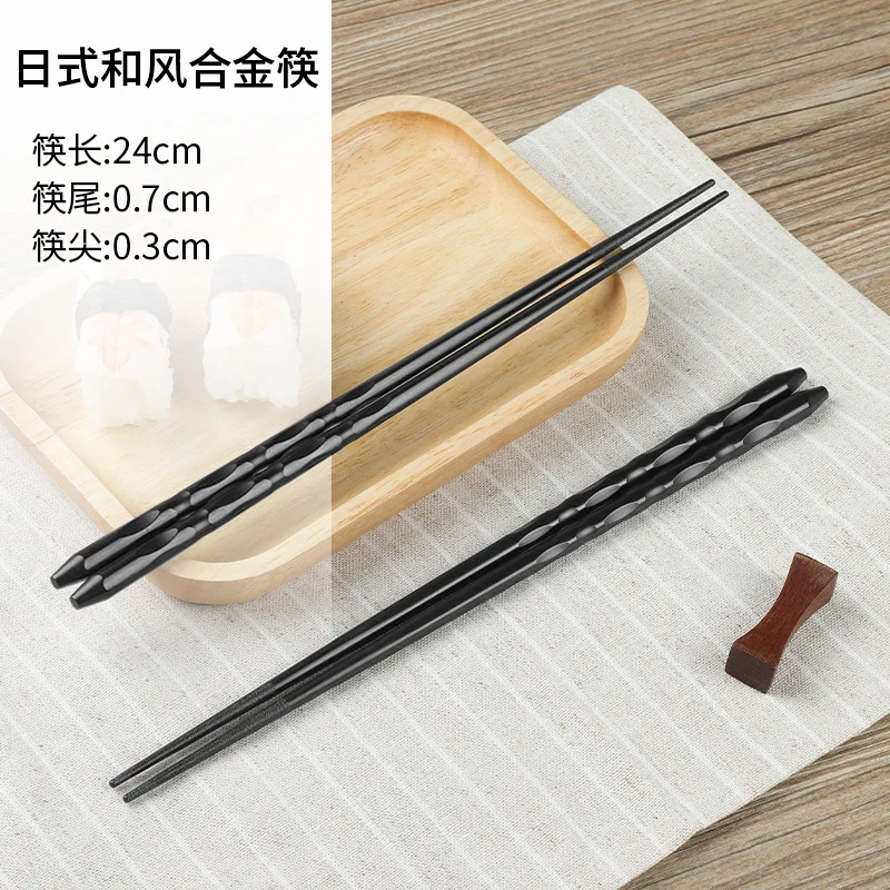 Japanische Essstäbchen aus PPS-Legierung, 10 Paar, Heim- und Küchenzubehör, hitzebeständiges Sushi-Essstäbchen-Geschirr für Restaurants: WHITE