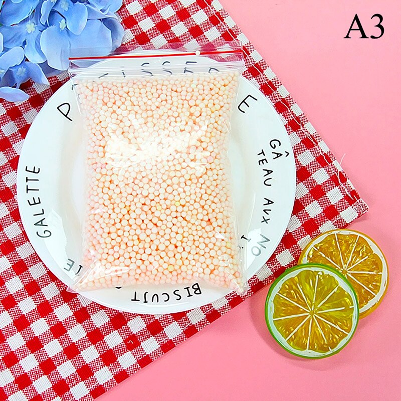 1pack Small Tiny Foam Beads For Foam Filler Polystyrene Styrofoam Balls Bottle Balls DIY Snow Mud Particles Accessories: A3