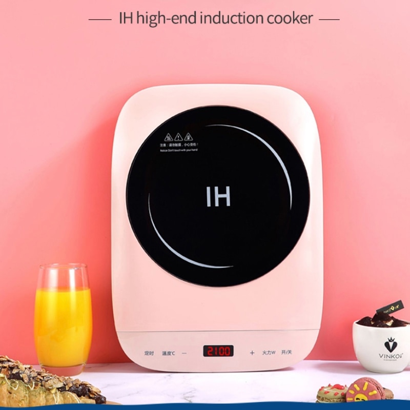 Electric Touch Control Induction Cooker Electromagnetic Oven Pot Heating Stove Adjustable Mode Household Cooktop 2100W
