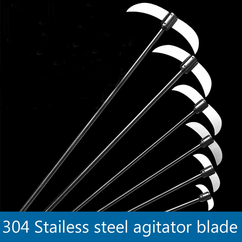 304 Stainless steel agitator blade Flask stirring paddle Laboratory mixer dispersal paddle