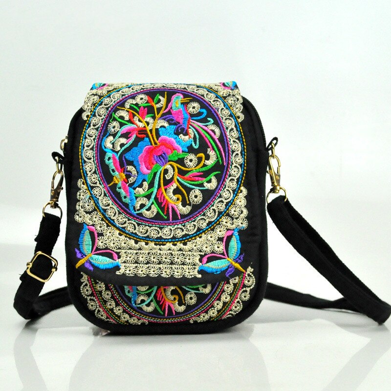 Retro Vintage Embroidery Boho Tote Messenger National Style Ethnic Shoulder Bag Tassel Tote Messenger Bag Hippie Crossbody: 3