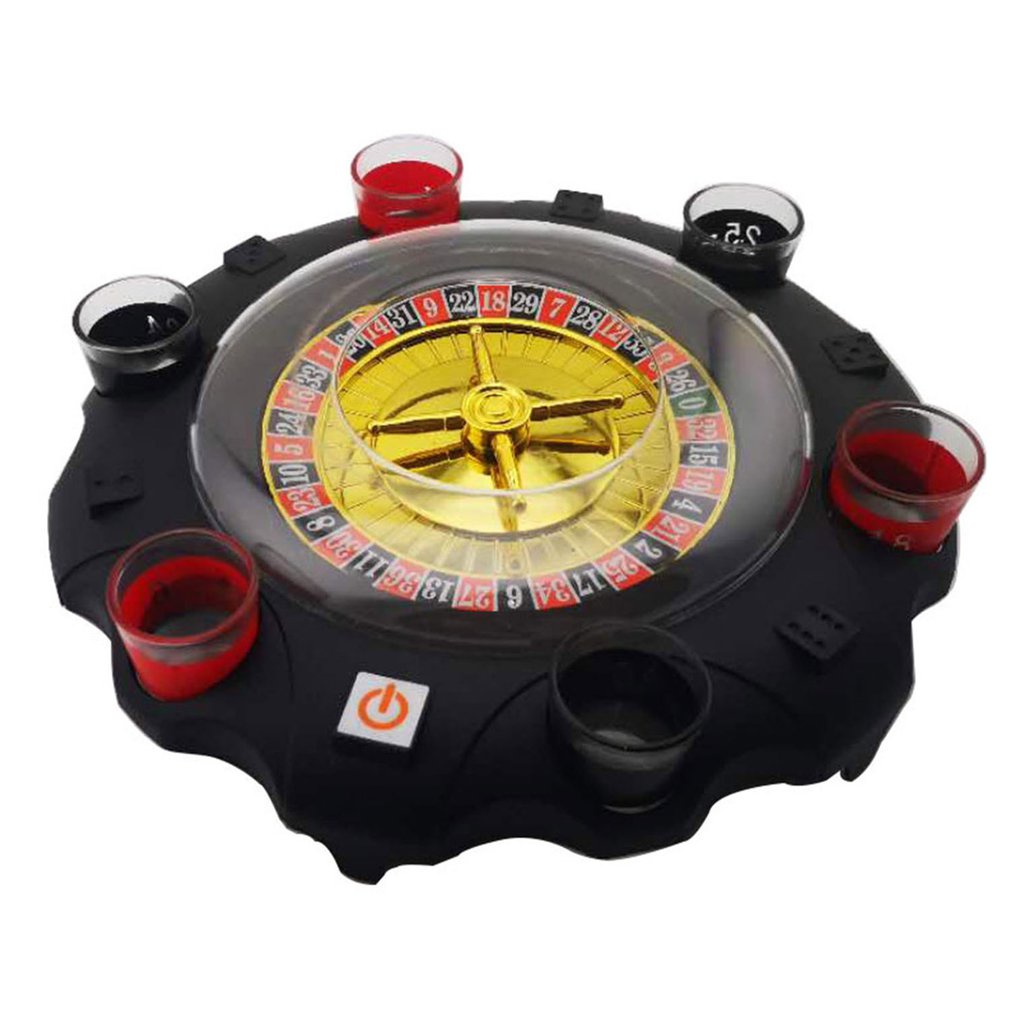 Electric Russian Lucky Turntable Friends Gathering Game Wine Table Game Entertainment Fun Toys Bar Supplies
