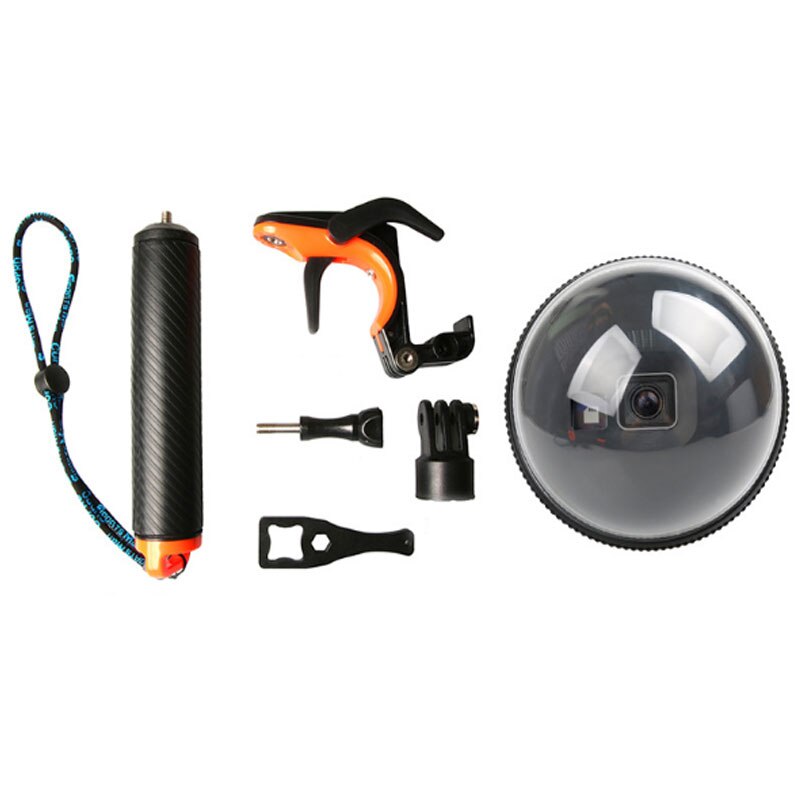 Puerto de cúpula impermeable para GoPro Hero7 6 5, carcasa negra impermeable, cubierta transparente, accesorios para Gopro 5 6 7: Dome Port