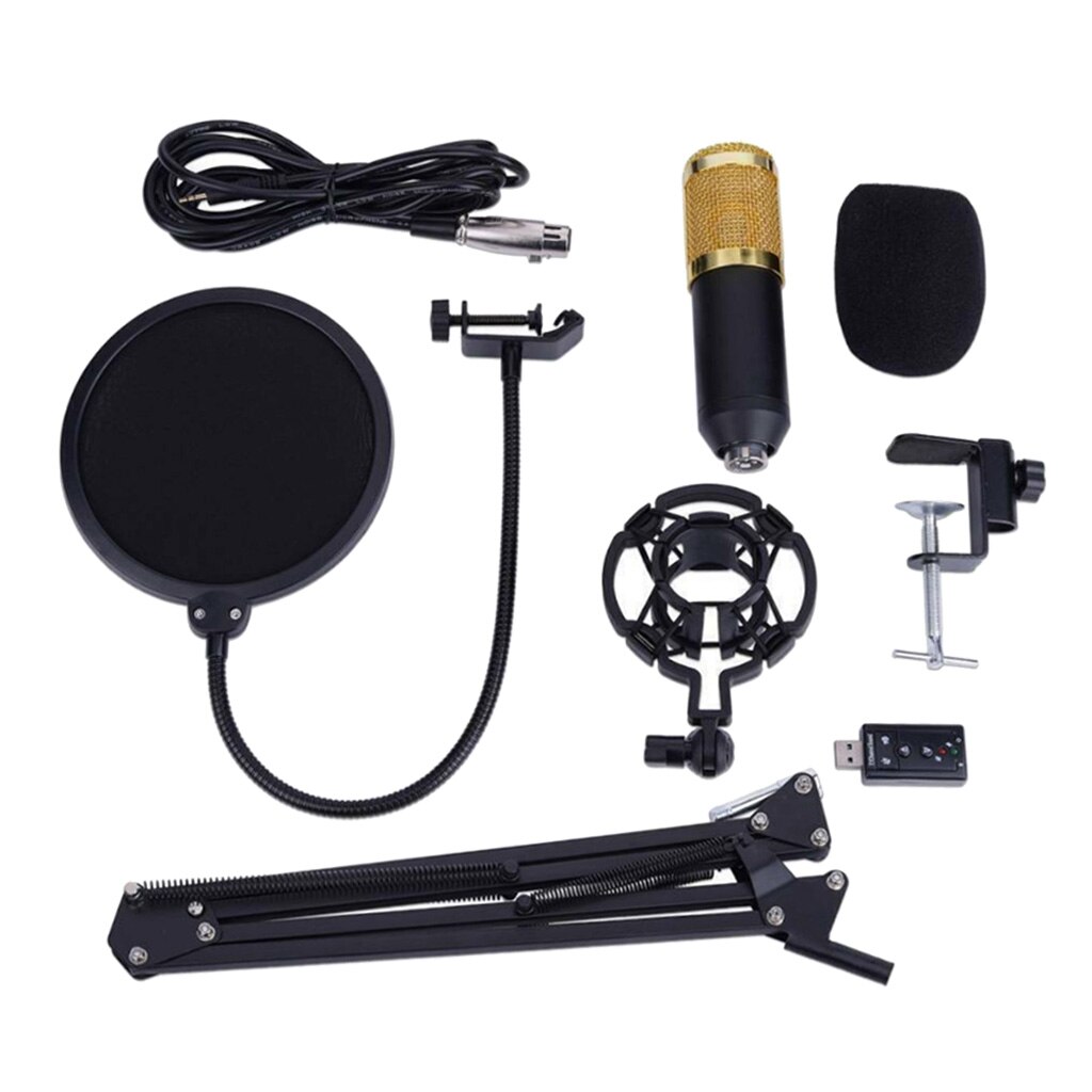bm 800 Condenser Microphone Kit Adjustable Studio Microphone Bundle Microphone Recording Broadcasting